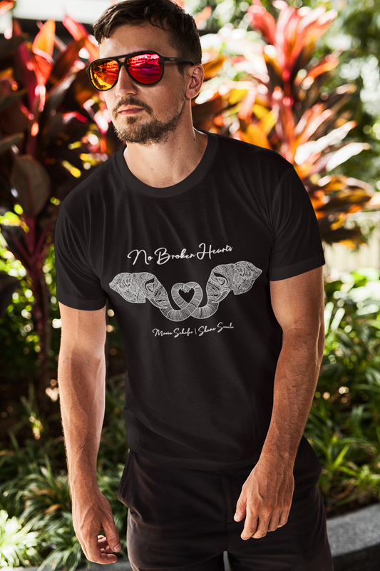"No Broken Hearts" Album Art T-shirt - Unisex, Black